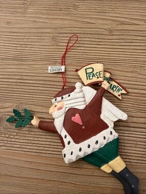 Midwest of Cannon Falls Santa Peace on Earth Ornament